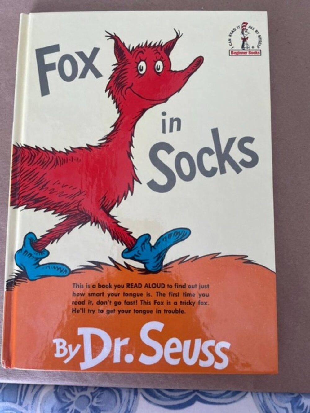Vintage "Dr. Seuss Fox in Socks" Book - MINT CONDITION-Original Owner